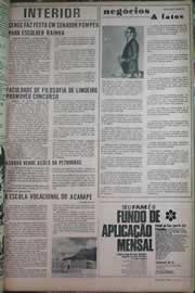 Página do jornal Correio do Ceará de junho de 1971