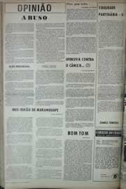 Página do jornal Correio do Ceará de junho de 1971
