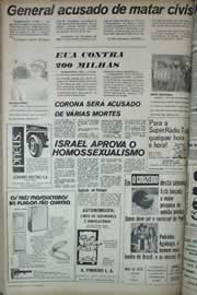 Página do jornal Correio do Ceará de junho de 1971