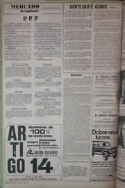 Página do jornal Correio do Ceará de junho de 1971