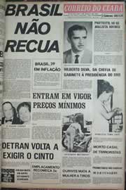 Página do jornal Correio do Ceará de junho de 1971