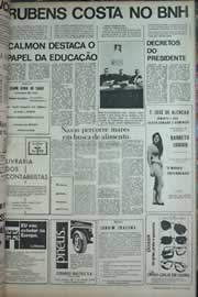 Página do jornal Correio do Ceará de junho de 1971