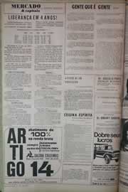 Página do jornal Correio do Ceará de junho de 1971