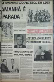 Página do jornal Correio do Ceará de junho de 1971