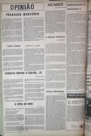 Página do jornal Correio do Ceará de junho de 1971