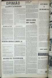 Página do jornal Correio do Ceará de junho de 1971