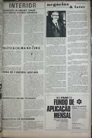 Página do jornal Correio do Ceará de junho de 1971