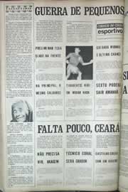 Página do jornal Correio do Ceará de junho de 1971