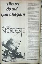 Página do jornal Correio do Ceará de junho de 1971