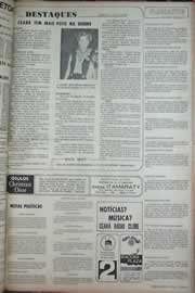 Página do jornal Correio do Ceará de junho de 1971