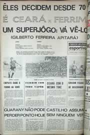 Página do jornal Correio do Ceará de junho de 1971
