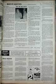 Página do jornal Correio do Ceará de junho de 1971