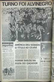 Página do jornal Correio do Ceará de junho de 1971