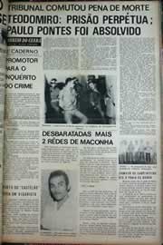 Página do jornal Correio do Ceará de junho de 1971
