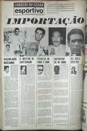 Página do jornal Correio do Ceará de junho de 1971