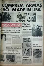 Página do jornal Correio do Ceará de junho de 1971