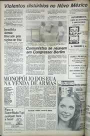 Página do jornal Correio do Ceará de junho de 1971