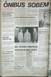 Página do jornal Correio do Ceará de junho de 1971