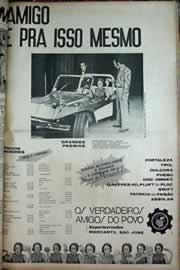 Página do jornal Correio do Ceará de junho de 1971