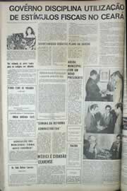 Página do jornal Correio do Ceará de junho de 1971