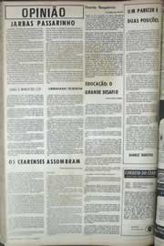 Página do jornal Correio do Ceará de junho de 1971