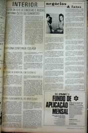 Página do jornal Correio do Ceará de junho de 1971