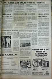 Página do jornal Correio do Ceará de junho de 1971