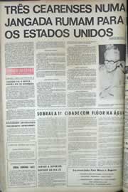 Página do jornal Correio do Ceará de junho de 1971