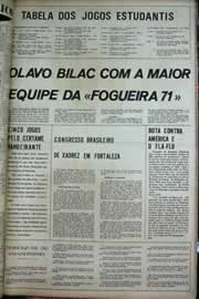 Página do jornal Correio do Ceará de junho de 1971