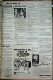 Página do jornal Correio do Ceará de junho de 1971
