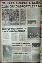 Página do jornal Correio do Ceará de junho de 1971
