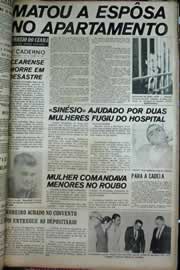 Página do jornal Correio do Ceará de junho de 1971
