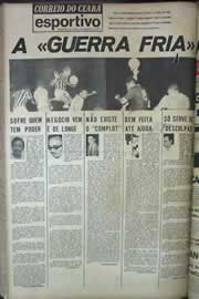 Página do jornal Correio do Ceará de junho de 1971