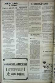Página do jornal Correio do Ceará de junho de 1971