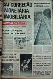 Página do jornal Correio do Ceará de junho de 1971