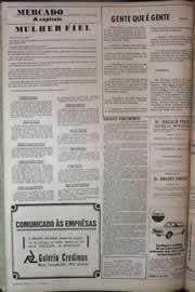 Página do jornal Correio do Ceará de junho de 1971
