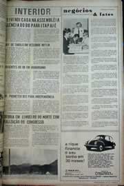 Página do jornal Correio do Ceará de junho de 1971