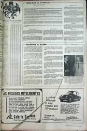 Página do jornal Correio do Ceará de junho de 1971