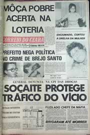 Página do jornal Correio do Ceará de junho de 1971