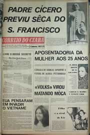 Página do jornal Correio do Ceará de julho de 1971
