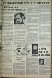 Página do jornal Correio do Ceará de julho de 1971