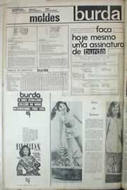 Página do jornal Correio do Ceará de julho de 1971