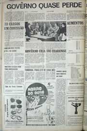 Página do jornal Correio do Ceará de julho de 1971