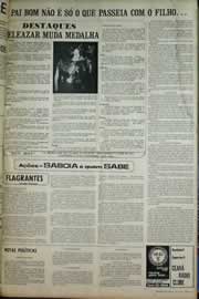 Página do jornal Correio do Ceará de julho de 1971