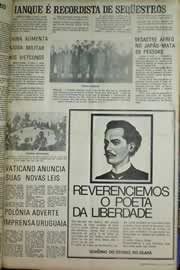 Página do jornal Correio do Ceará de julho de 1971