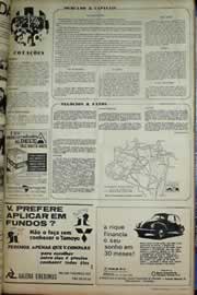 Página do jornal Correio do Ceará de julho de 1971