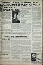Página do jornal Correio do Ceará de julho de 1971
