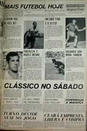 Página do jornal Correio do Ceará de julho de 1971