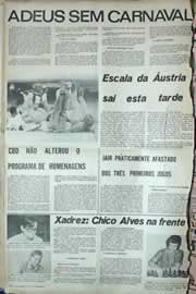 Página do jornal Correio do Ceará de julho de 1971