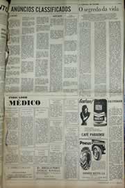 Página do jornal Correio do Ceará de julho de 1971